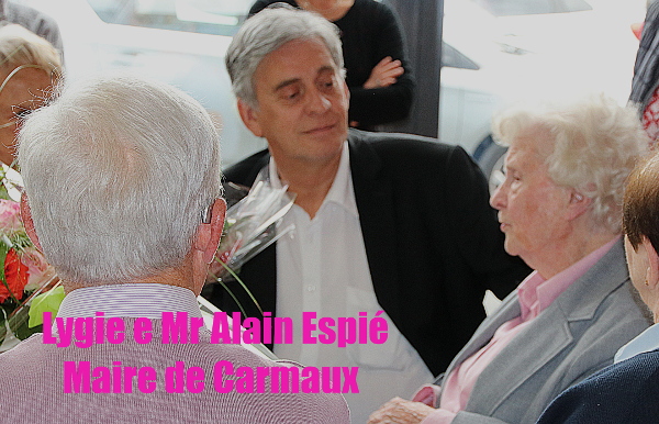 Lygie Bonnafous Valière et Mr Alain Espié Maire de Carmaux