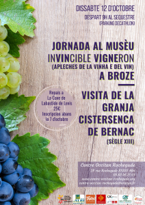 Read more about the article Sortida al musèu « inVINcible VIGNEron » e a la granja cistersenca de Bernac