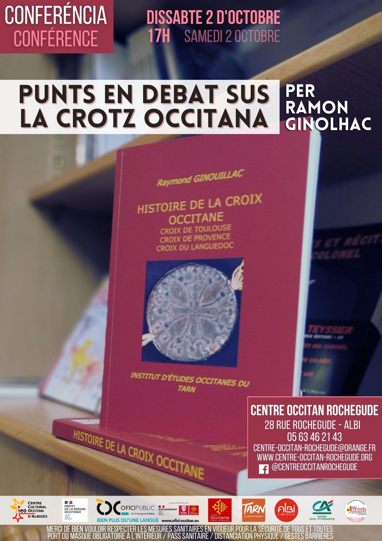 Read more about the article Conferéncia « Punts en debat sus la crotz occitana » per Ramon Ginolhac