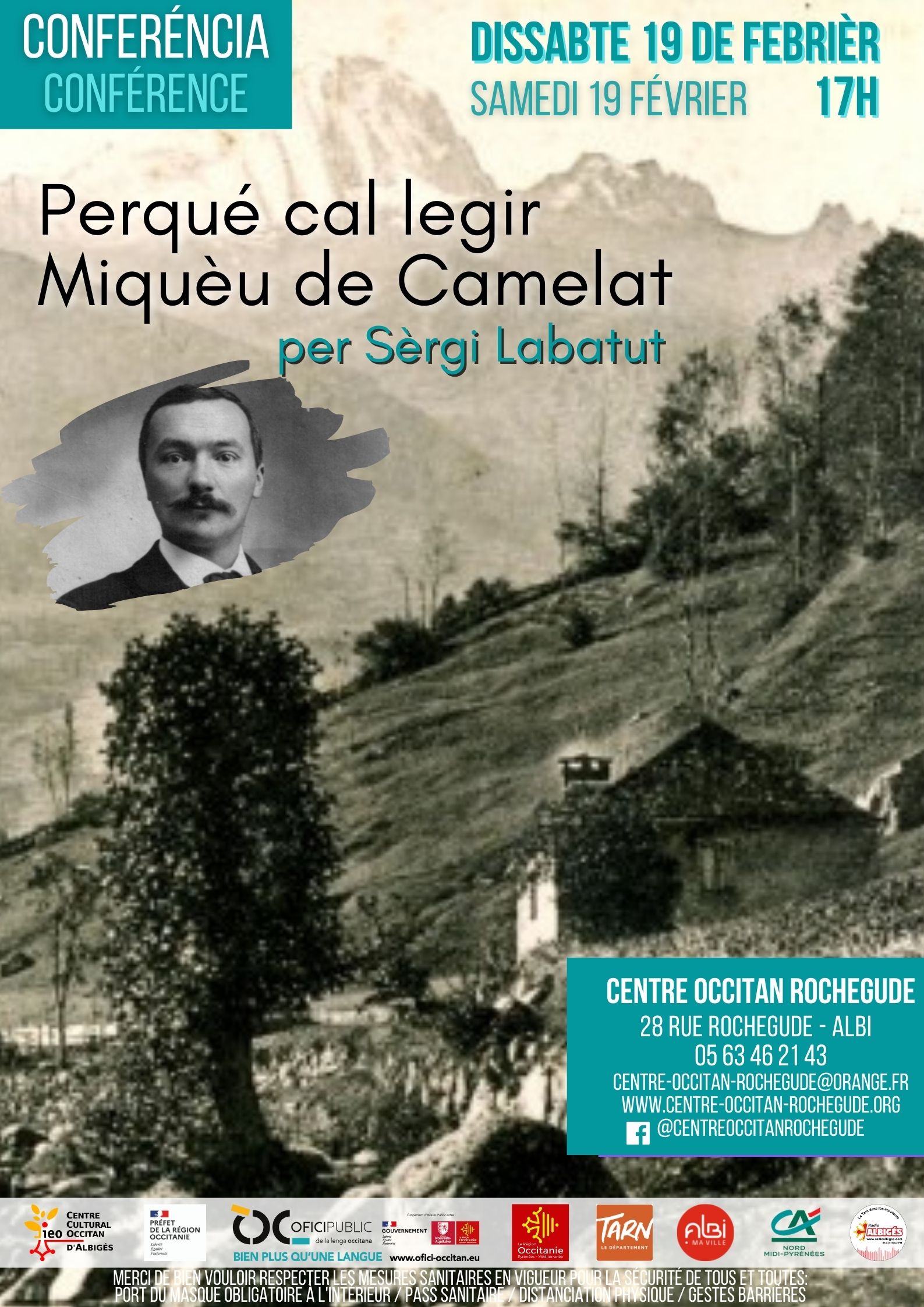 You are currently viewing « Perqué cal legir Miquèu de Camelat », conferéncia per Sèrgi Labatut