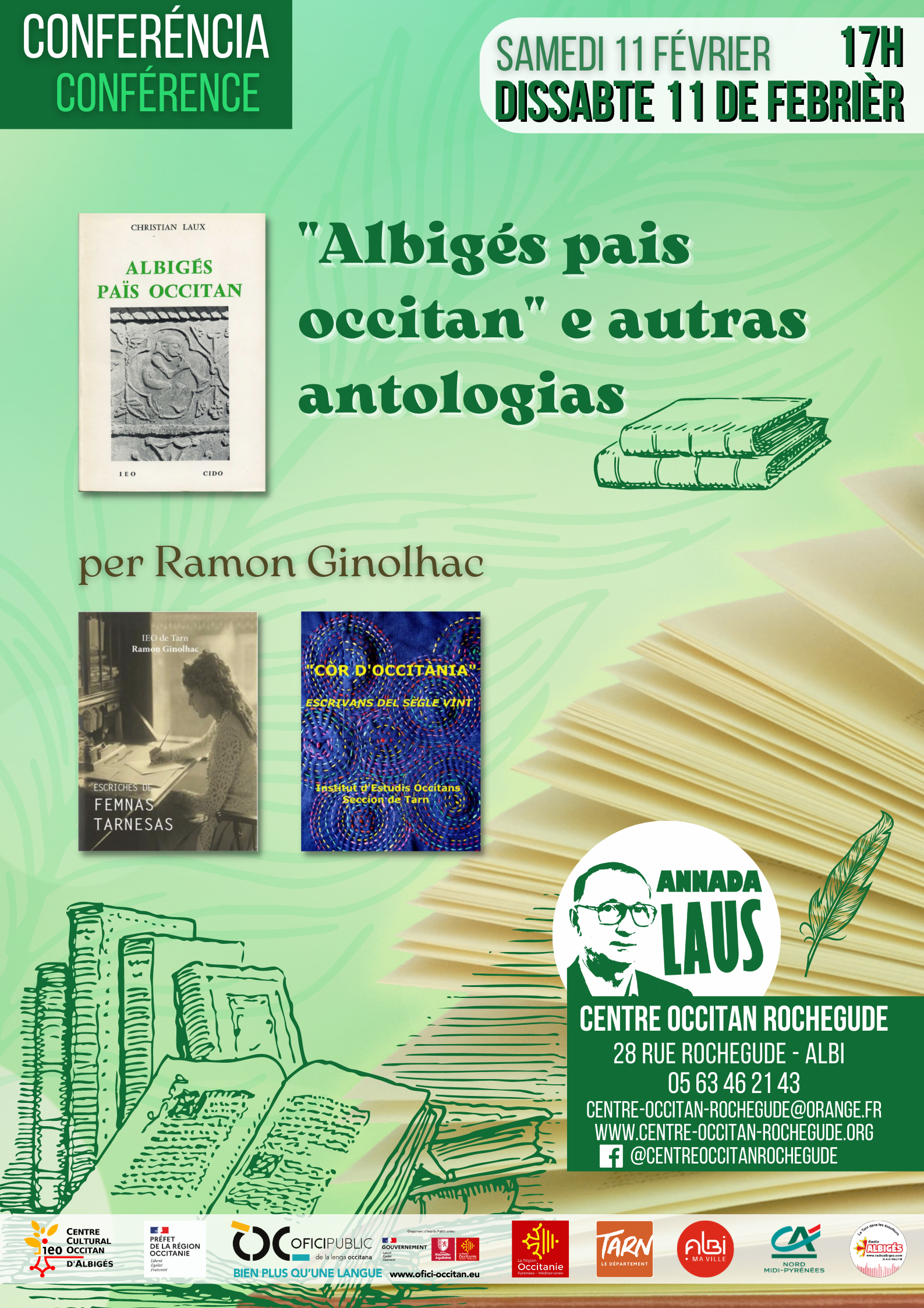Lire la suite à propos de l’article Conférencia « Albigés païs occitan » e autras antologias – per Ramon Ginolhac