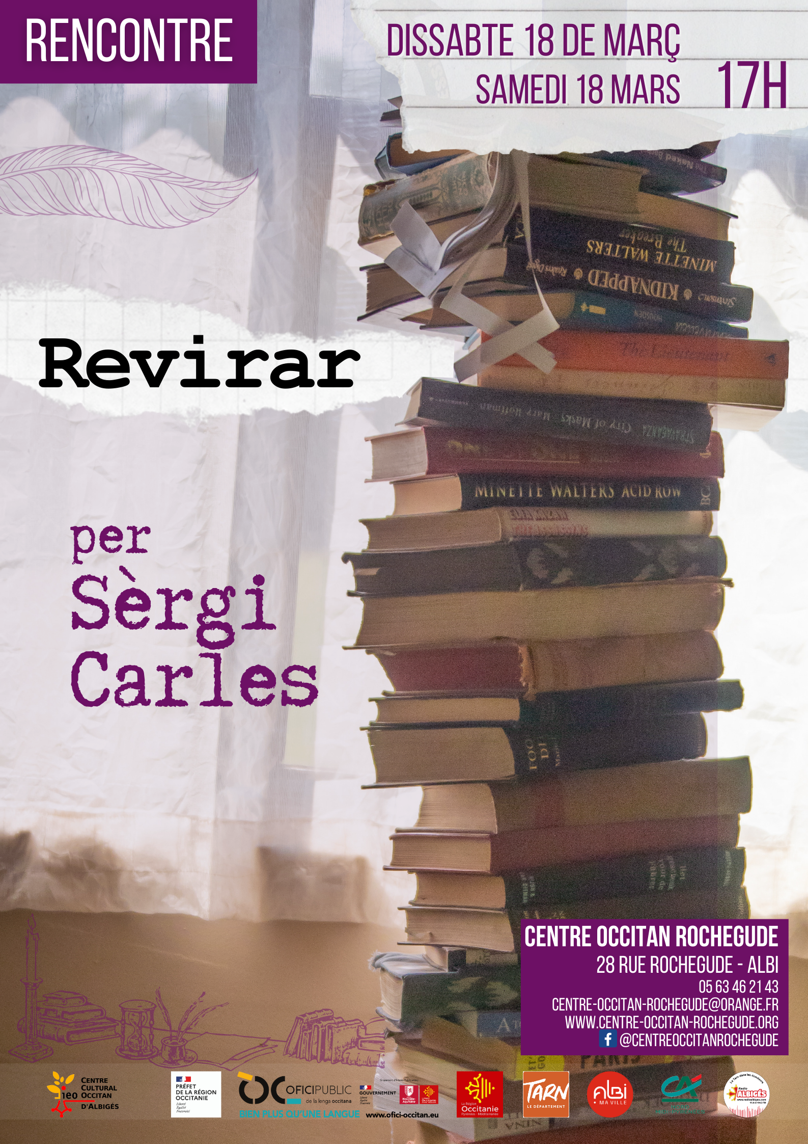 Read more about the article « Revirar », traduire en occitan – Rencontre amb Sèrgi Carles