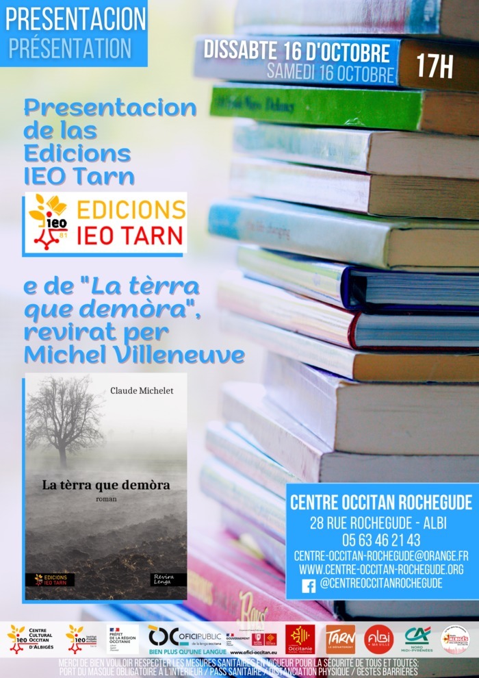 You are currently viewing Presentacion de las Edicions IEO Tarn e sortida del libre « La tèrra que demòra »